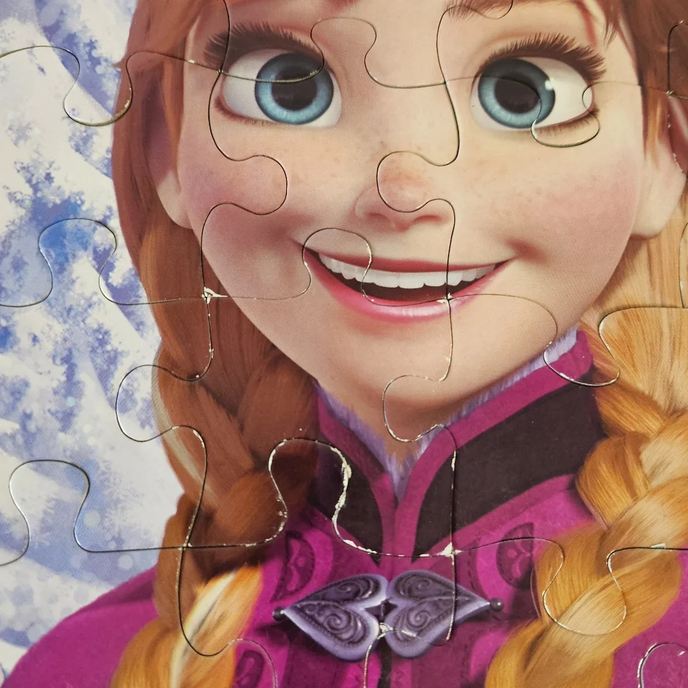 Disney Frozen Anna and Elsa 48 Piece Jigsaw Puzzle Play Time Rain Activities